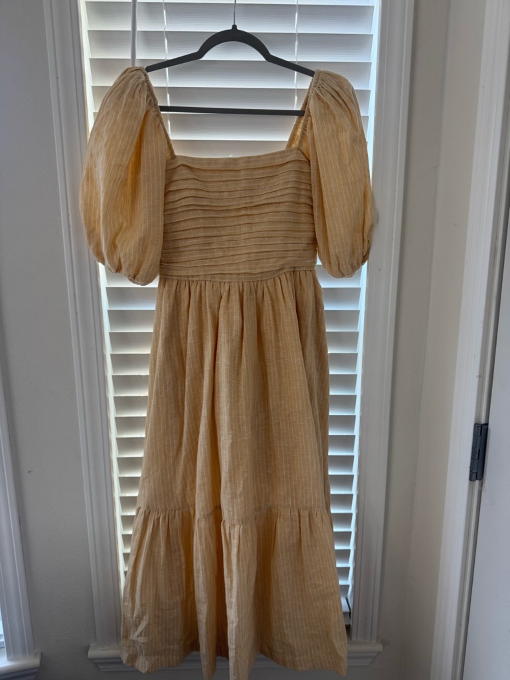 Abercrombie & Fitch Striped Butter Yellow Dress